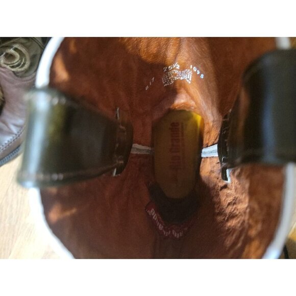Rio Grande Limited edition 27.5  8.5 US square toe  two tone  brown‎ embroidered - Picture 9 of 10